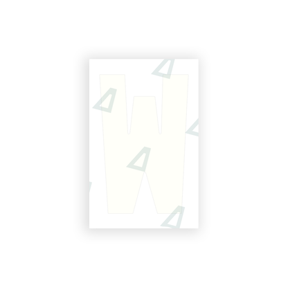 Alite Nanofilm for United Kingdom license plates - Symbol "W" - Alite