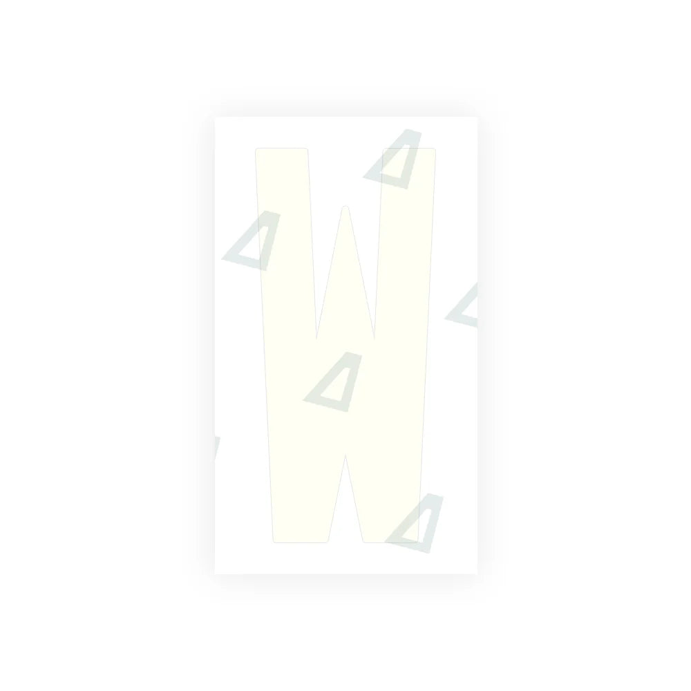 Alite Nanofilm for US (Oklahoma) Moto license plates - Symbol "W" - Alite