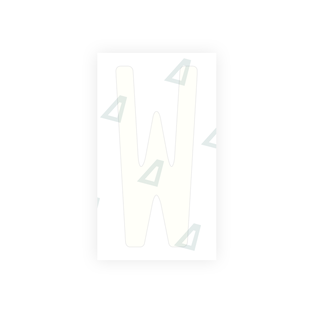 Alite Nanofilm for US (Wisconsin) license plates - Symbol "W" - Alite