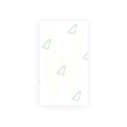 Alite Nanofilm for Uruguay license plates - Symbol "W" - Alite