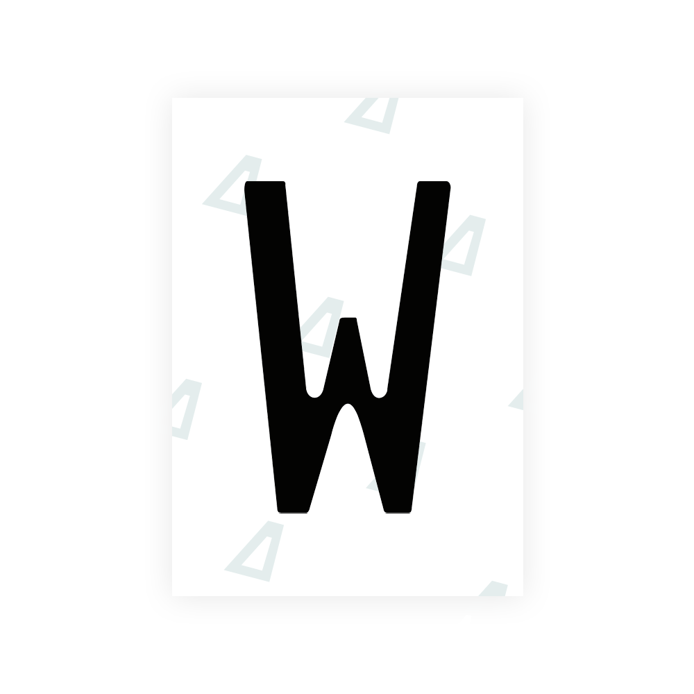 Alite Nanofilm for Chile 2014 license plates - Symbol "W" - Alite