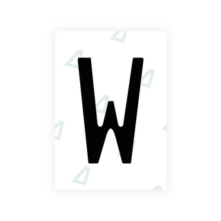 Alite Nanofilm for Chile 2014 license plates - Symbol "W" - Alite