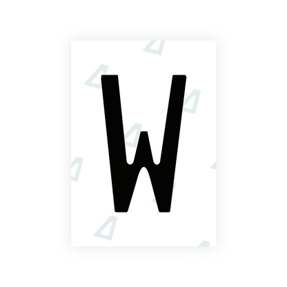 Alite Nanofilm for Chile 2014 license plates - Symbol "W" - Alite