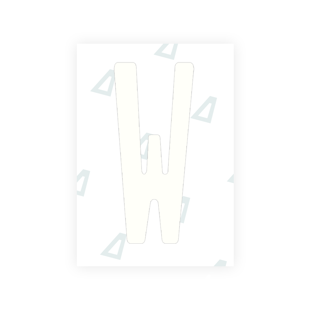 Alite Nanofilm for Guatemala license plates - Symbol "W" - Alite