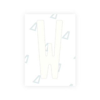 Alite Nanofilm for Guatemala license plates - Symbol "W" - Alite
