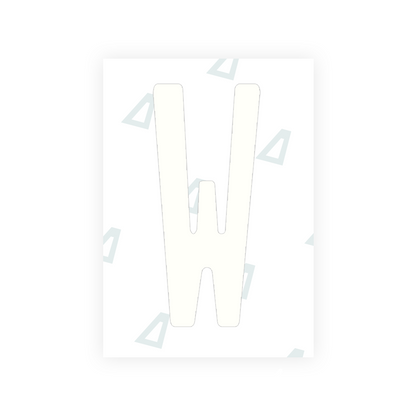 Alite Nanofilm for Guatemala license plates - Symbol "W" - Alite