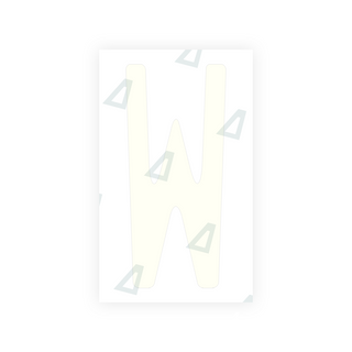 Alite Nanofilm for US (New Jersey - Embossed) license plates - Symbol "W" - Alite