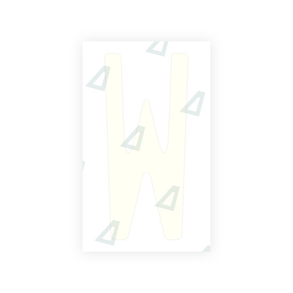 Alite Nanofilm for US (New Jersey - Embossed) license plates - Symbol "W" - Alite