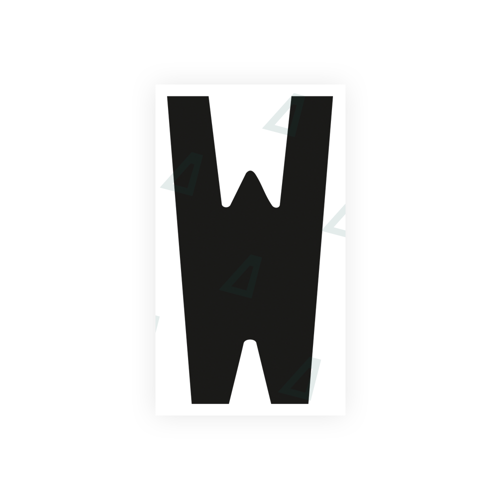 Alite Nanofilm for France license plates - Symbol "W" - Alite