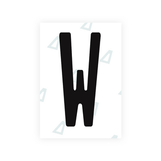 Alite Nanofilm for Guatemala license plates - Symbol "W" - Alite
