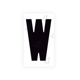 Alite Nanofilm for Spain Flat license plates - Symbol "W" - Alite