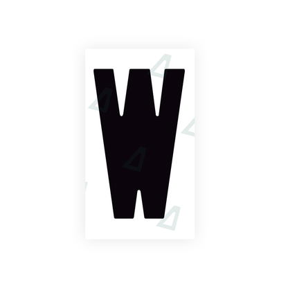 Alite Nanofilm for Spain Flat license plates - Symbol "W" - Alite