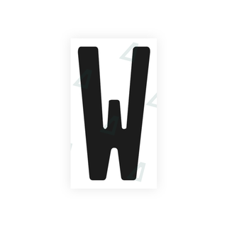 Alite Nanofilm for Germany (standard) license plates - Symbol "W" - Alite