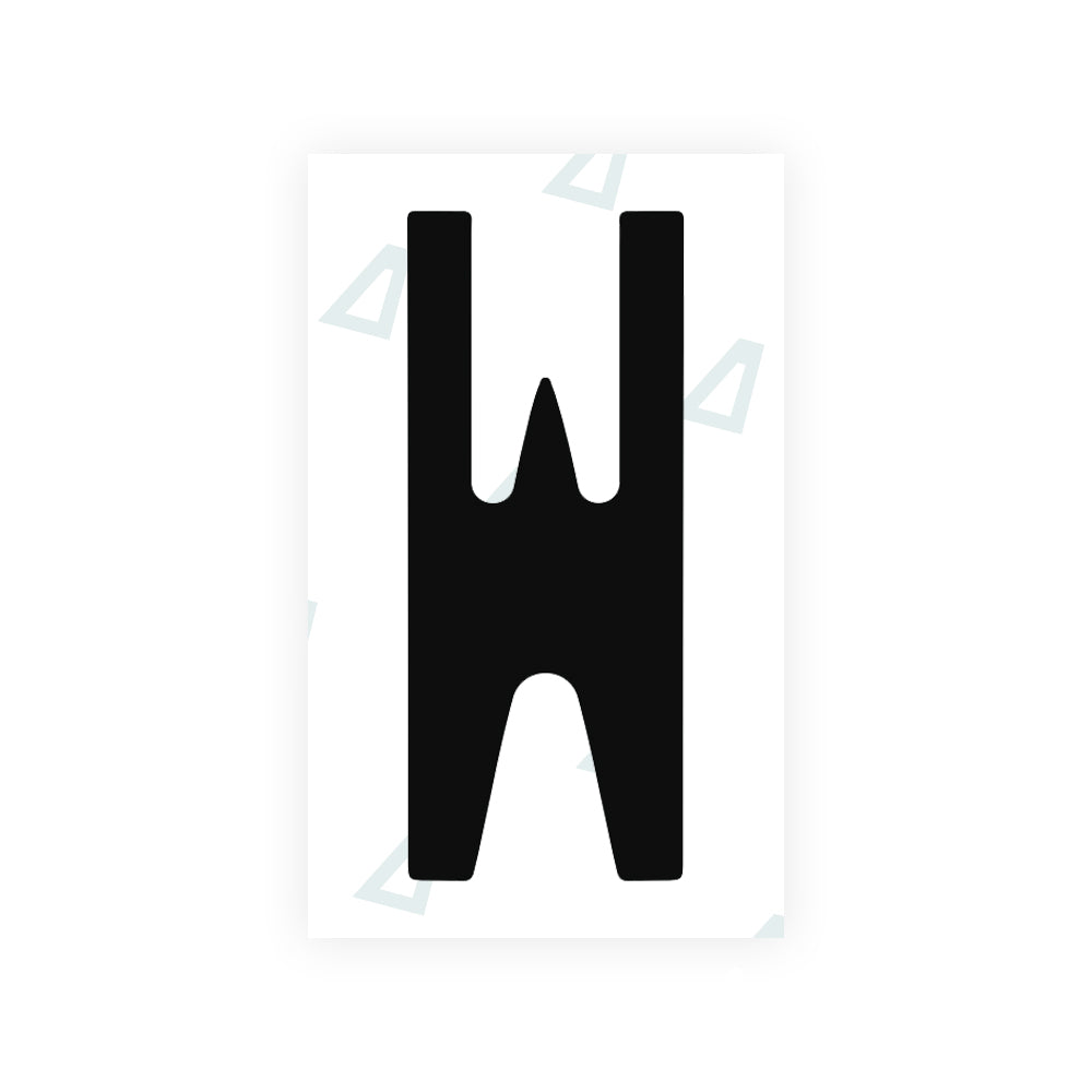 Alite Nanofilm for Mexico license plates - Symbol "W" - Alite