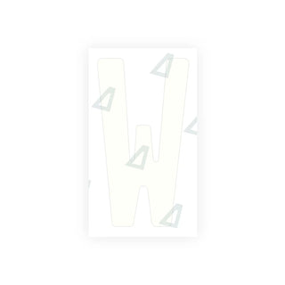 Alite Nanofilm for Tanzania (standard) license plates - Symbol "W"