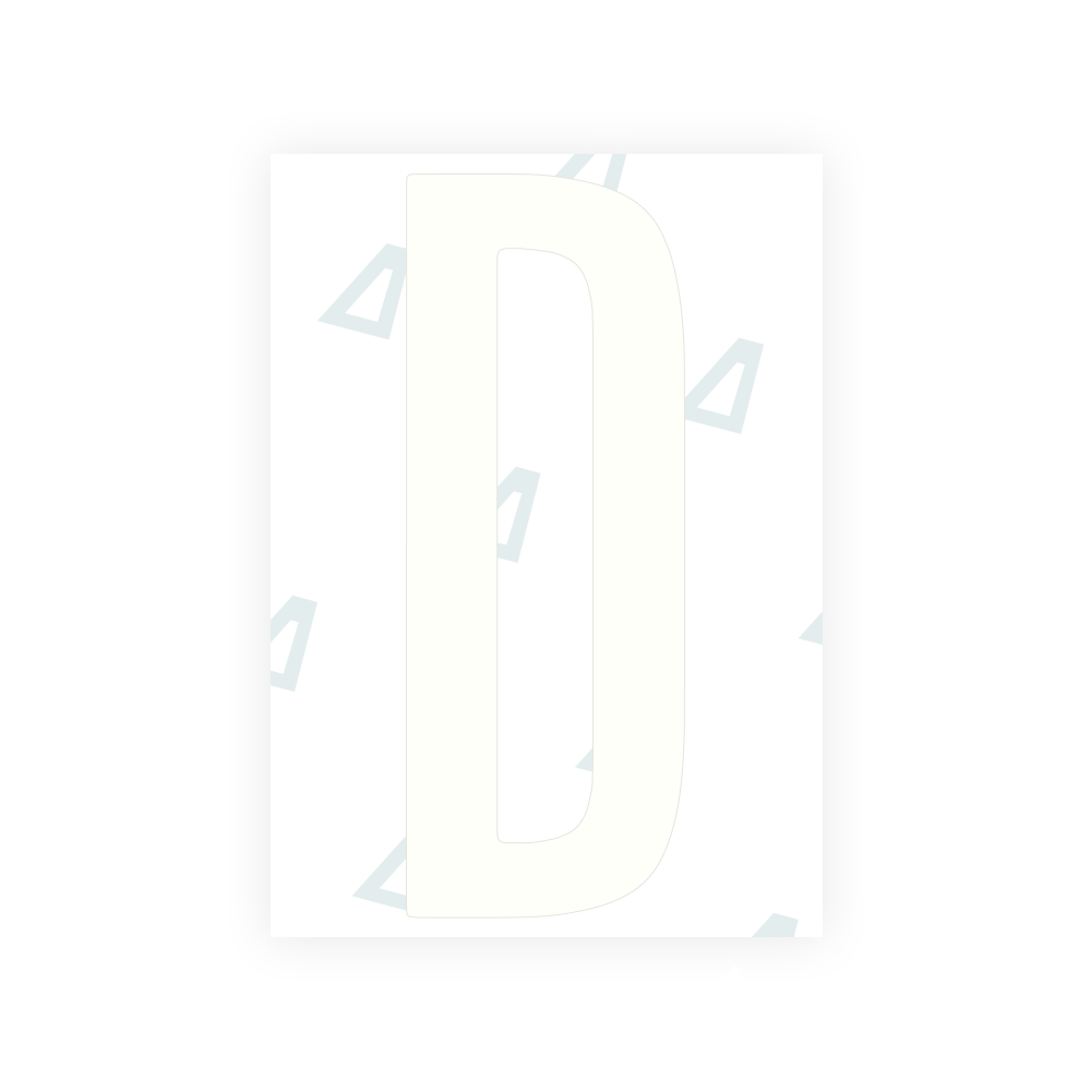 Nanopelícula Alite para placas de matrícula de EE. UU. (Washington D. C.) - Símbolo "D"