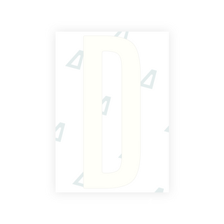Nanopelícula Alite para placas de matrícula de EE. UU. (Washington D. C.) - Símbolo "D"