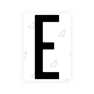 米国（ワシントン DC）ナンバープレート用 Alite ナノフィルム - シンボル「E」