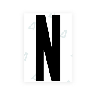 米国（ワシントン DC）ナンバープレート用 Alite ナノフィルム - シンボル「N」
