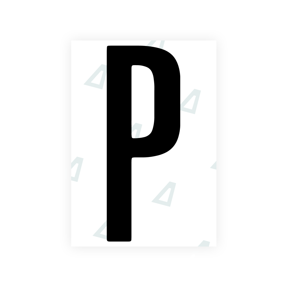 Alite Nanofilm für US-amerikanische (Washington DC) Kfz-Kennzeichen – Symbol „P“