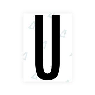 米国（ワシントン DC）ナンバープレート用 Alite ナノフィルム - シンボル「U」