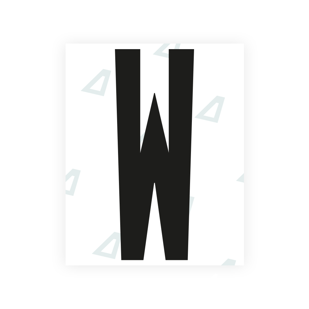 Alite Nanofilm für US-amerikanische (Washington DC) Kfz-Kennzeichen – Symbol „W“