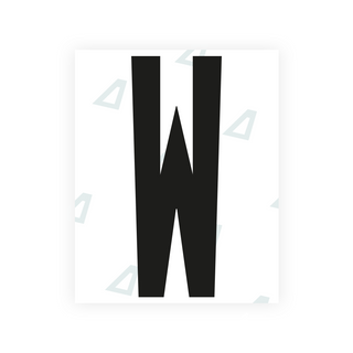 米国（ワシントン DC）ナンバープレート用 Alite ナノフィルム - シンボル「W」