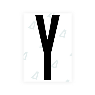 米国（ワシントン DC）ナンバープレート用 Alite ナノフィルム - シンボル「Y」