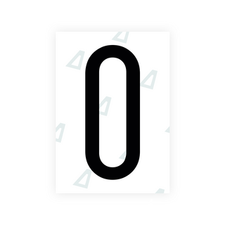 Alite Nanofilm for US (Washington State 2010) license plates - Symbol "0"