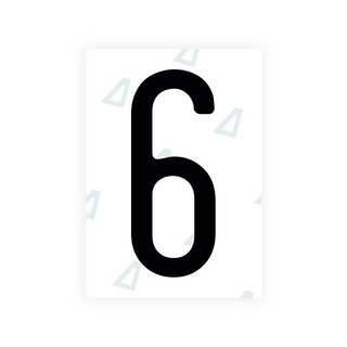 Alite Nanofilm for US (Washington State 2010) license plates - Symbol "6"