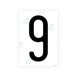 Alite Nanofilm for US (Washington State 2010) license plates - Symbol "9"