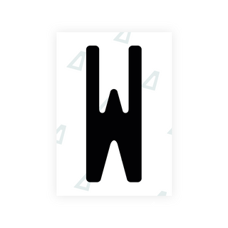 Alite Nanofilm for US (Washington State 2010) license plates - Symbol "W"