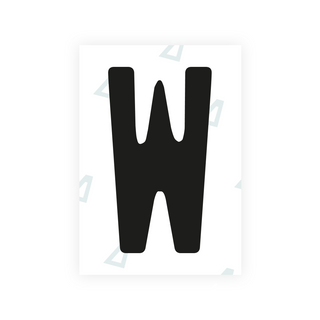 Alite Nanofilm for US (West Virginia 1982) license plates - Symbol "W"