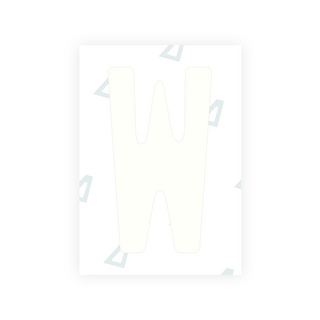 Alite Nanofilm for US (West Virginia 1982) license plates - Symbol "W"