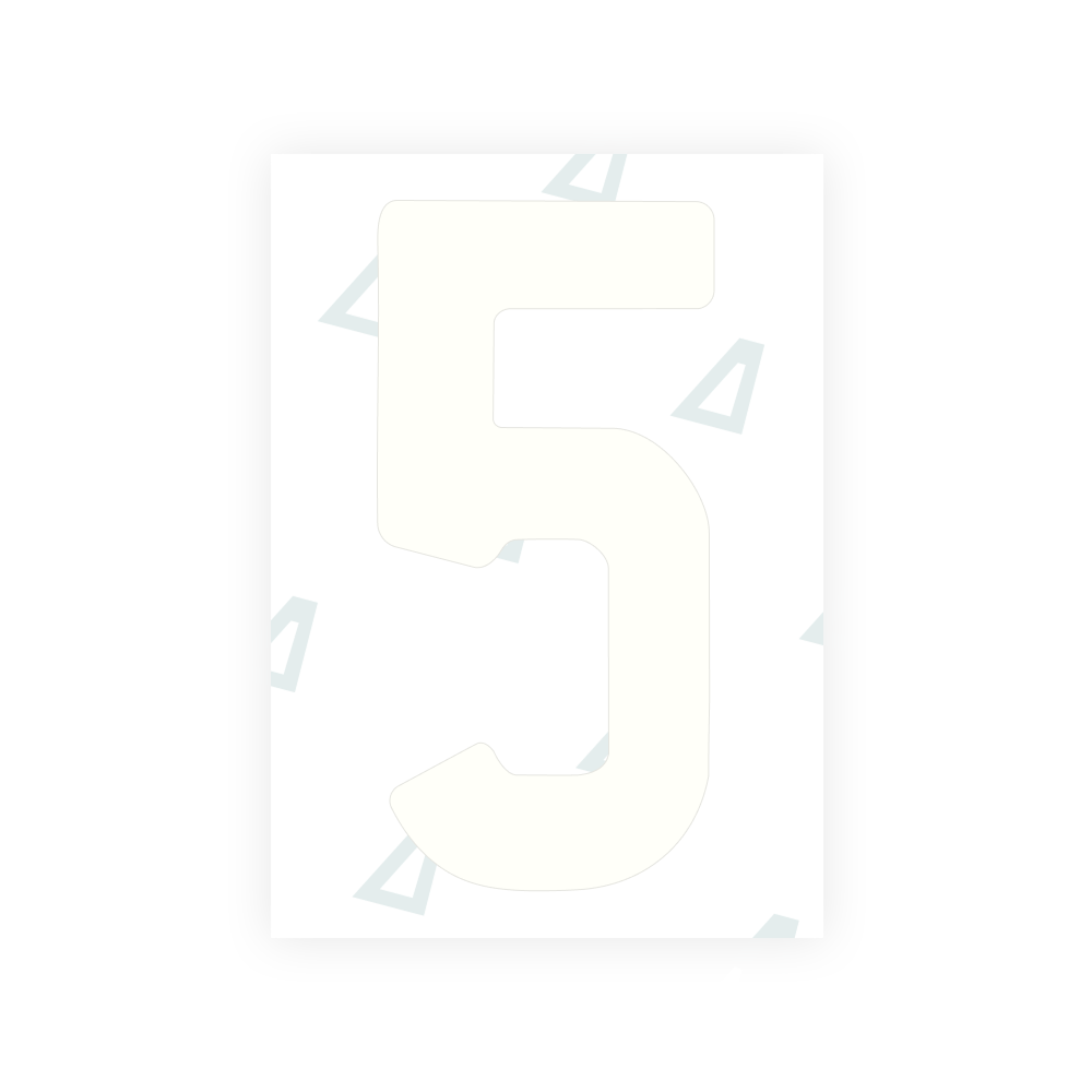 Alite Nanofilm for Western Australia number plates - Symbol "5"