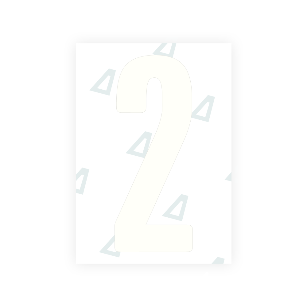 Alite Nanofilm for US (Wyoming 2008) license plates - Symbol "2"