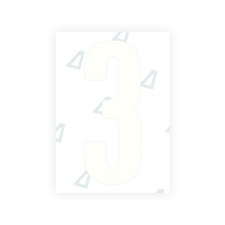 Alite Nanofilm for US (Wyoming 2008) license plates - Symbol "3"