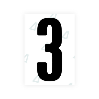 Alite Nanofilm for US (Wyoming 2008) license plates - Symbol "3"