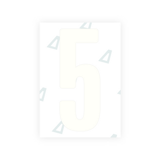 Alite Nanofilm for US (Wyoming 2008) license plates - Symbol "5"