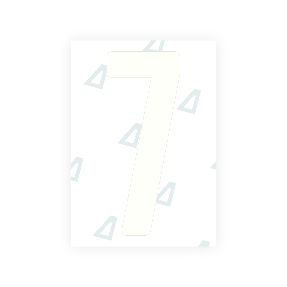 Alite Nanofilm for US (Wyoming 2008) license plates - Symbol "7"