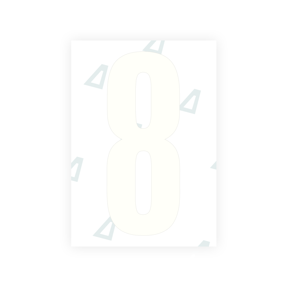 Alite Nanofilm for US (Wyoming 2008) license plates - Symbol "8"