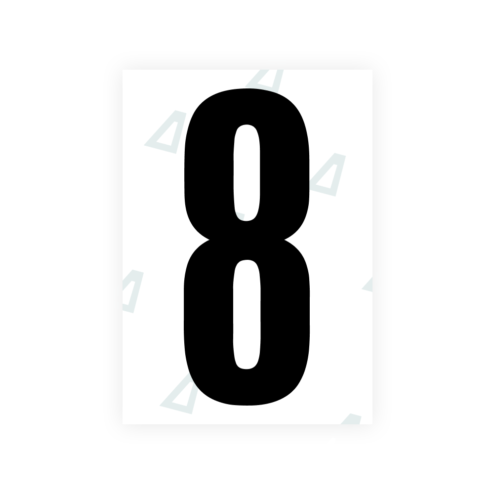 Alite Nanofilm for US (Wyoming 2008) license plates - Symbol "8"