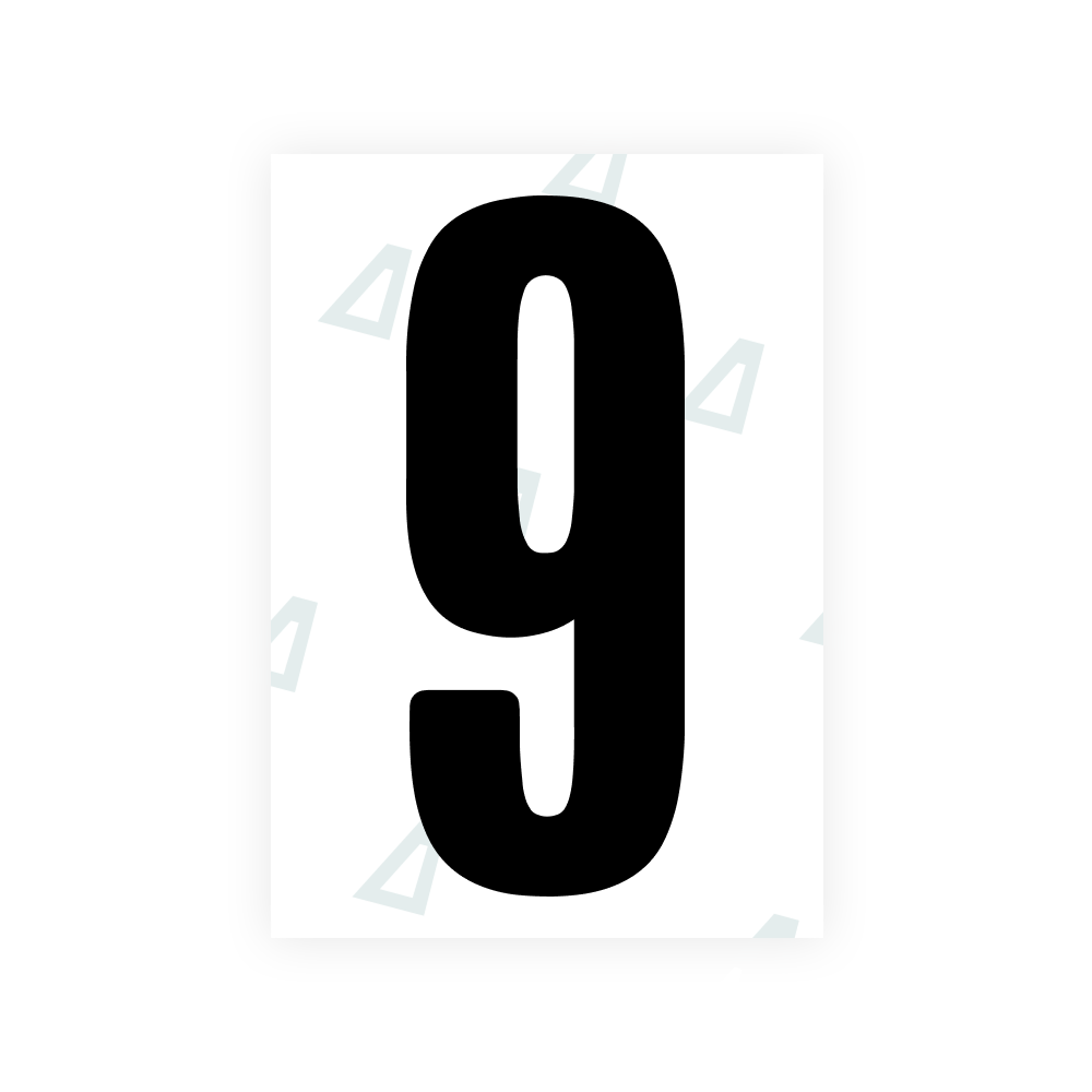 Alite Nanofilm for US (Wyoming 2008) license plates - Symbol "9"