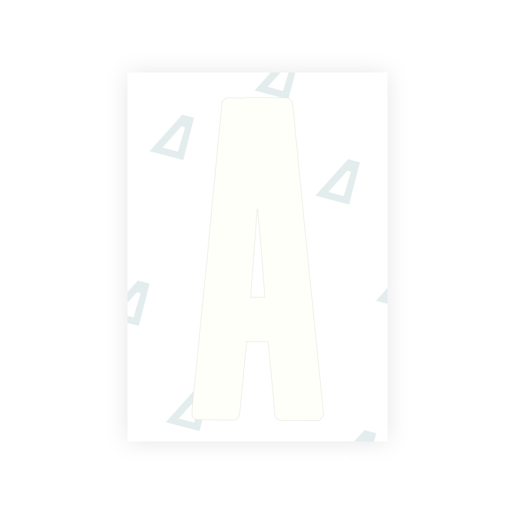 Alite Nanofilm for US (Wyoming 2008) license plates - Symbol "A"