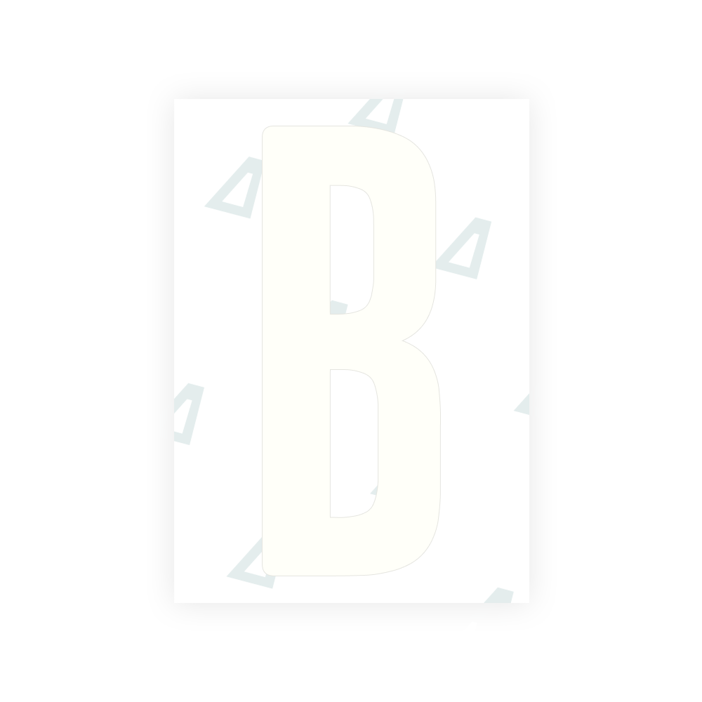 Alite Nanofilm for US (Wyoming 2008) license plates - Symbol "B"
