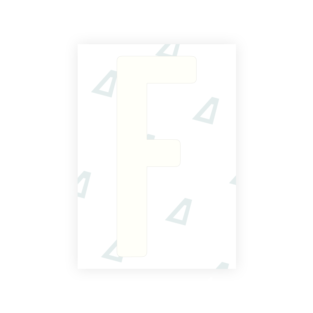 Alite Nanofilm for US (Wyoming 2008) license plates - Symbol "F"