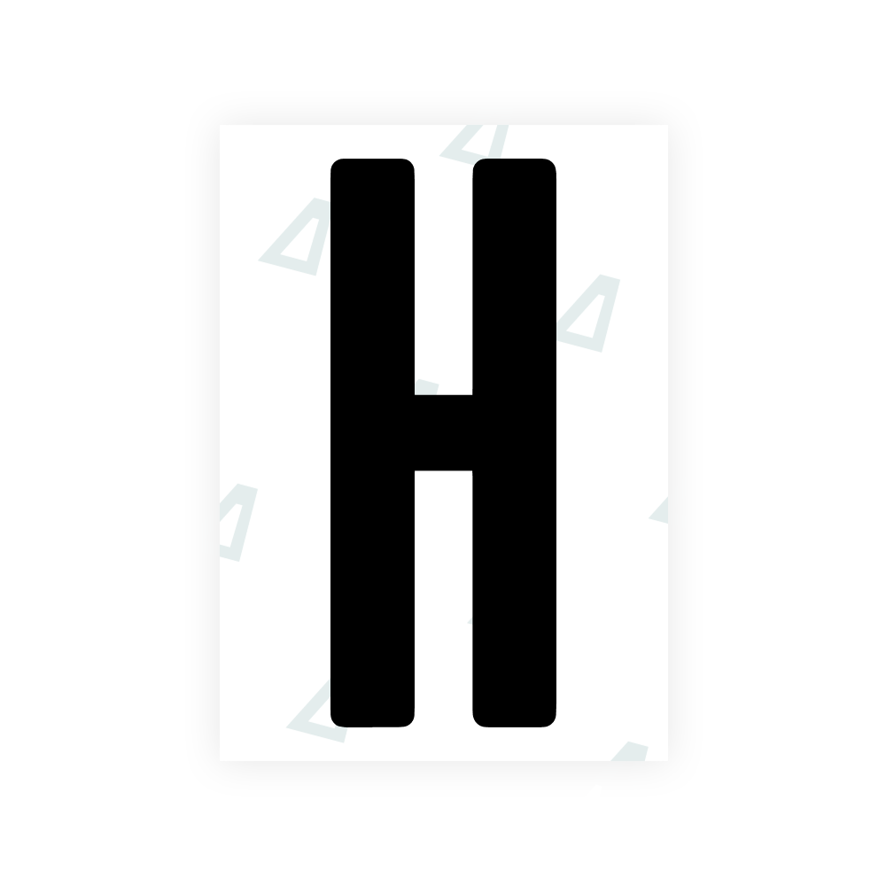 Alite Nanofilm for US (Wyoming 2008) license plates - Symbol "H"