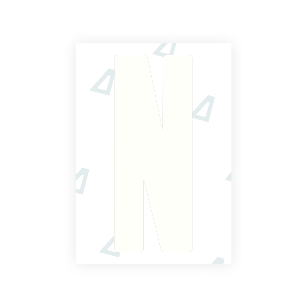 Alite Nanofilm for US (Wyoming 2008) license plates - Symbol "N"