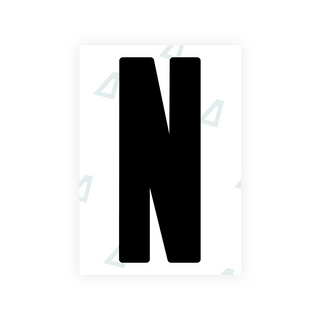 Alite Nanofilm for US (Wyoming 2008) license plates - Symbol "N"