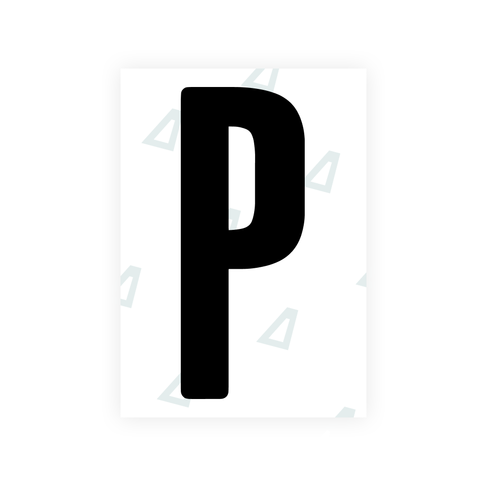 Alite Nanofilm for US (Wyoming 2008) license plates - Symbol "P"